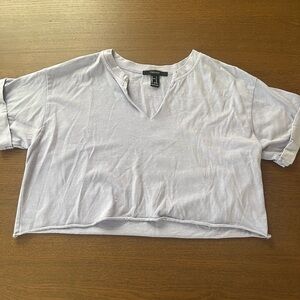 Light Purple crop tee